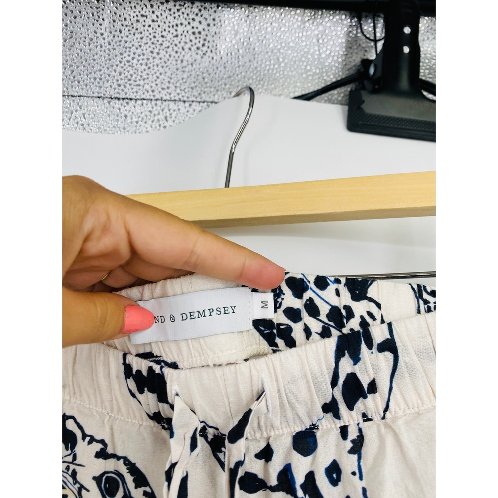 Desmond & Dempsey Jaguar Boxy Shirt & Wide-Leg Trousers Pyjama Set - Picture 5 of 8